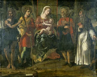 Madonna con Bambino, Giovanni Battista, Antonio e altri santi